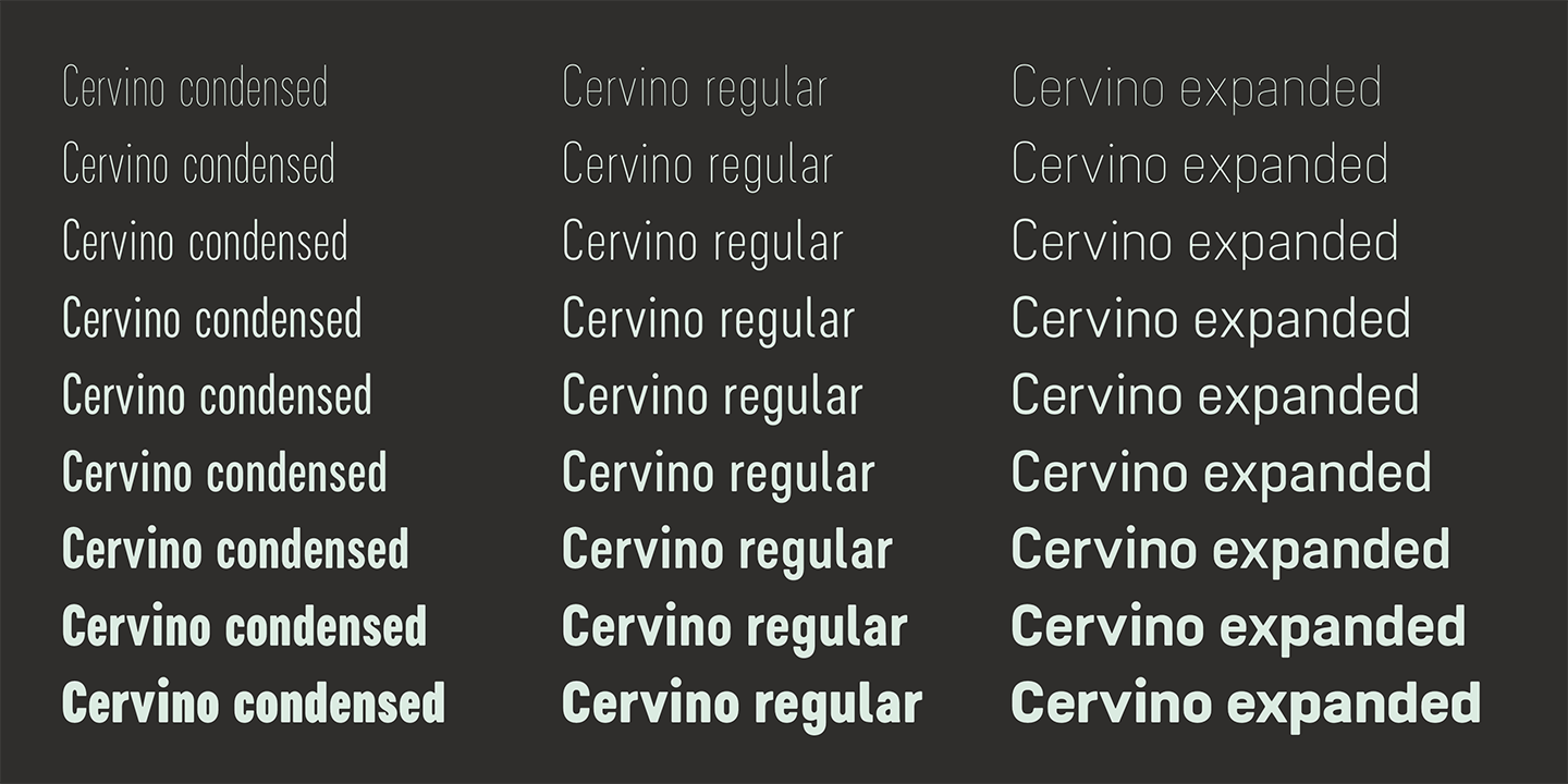 Przykład czcionki Cervino Bold Neue Italic